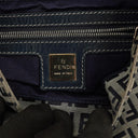 Fendi Zuccino Baguette Navy/Grey Handbag