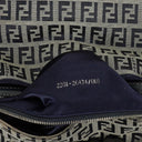 Fendi Zuccino Baguette Navy/Grey Handbag