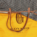 Goyard Saint Louis Black Chevron Print Coated Canvas Tote Bag