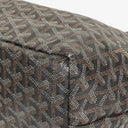 Goyard Saint Louis Black Chevron Print Coated Canvas Tote Bag