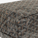 Goyard Saint Louis Black Chevron Print Coated Canvas Tote Bag