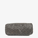 Goyard Saint Louis Black Chevron Print Coated Canvas Tote Bag