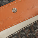 Goyard Saint Louis Black Chevron Print Coated Canvas Tote Bag