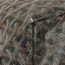 Goyard Saint Louis Black Chevron Print Coated Canvas Tote Bag