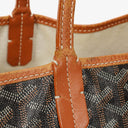 Goyard Saint Louis Black Chevron Print Coated Canvas Tote Bag