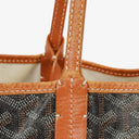 Goyard Saint Louis Black Chevron Print Coated Canvas Tote Bag