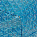 Goyard Saint Louis GM Blue Chevron Print Coated Canvas Tote Bag