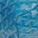 Goyard Saint Louis GM Blue Chevron Print Coated Canvas Tote Bag