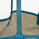 Goyard Saint Louis GM Blue Chevron Print Coated Canvas Tote Bag