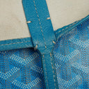 Goyard Saint Louis GM Blue Chevron Print Coated Canvas Tote Bag