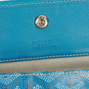 Goyard Saint Louis GM Blue Chevron Print Coated Canvas Tote Bag
