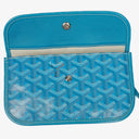 Goyard Saint Louis GM Blue Chevron Print Coated Canvas Tote Bag