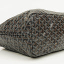 Goyard Saint Louis PM Black Chevron Print Coated Canvas Tote Bag