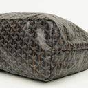Goyard Saint Louis PM Black Chevron Print Coated Canvas Tote Bag