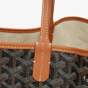 Goyard Saint Louis PM Black Chevron Print Coated Canvas Tote Bag