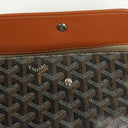 Goyard Saint Louis PM Black Chevron Print Coated Canvas Tote Bag