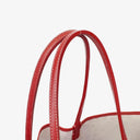 Goyard Saint Louis Red Chevron Print Coated Canvas Tote Bag