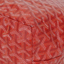 Goyard Saint Louis Red Chevron Print Coated Canvas Tote Bag