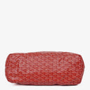Goyard Saint Louis Red Chevron Print Coated Canvas Tote Bag
