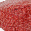 Goyard Saint Louis Red Chevron Print Coated Canvas Tote Bag