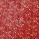 Goyard Saint Louis Red Chevron Print Coated Canvas Tote Bag