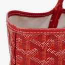 Goyard Saint Louis Red Chevron Print Coated Canvas Tote Bag