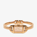 Gucci 6800L GG Dial Bangle Timepiece Gold-Tone Stainless Steel Watch