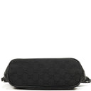 Gucci Baguette Pochette Boat Black GG Monogram Bag