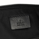 Gucci Baguette Pochette Boat Black GG Monogram Bag