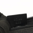 Gucci Baguette Pochette Boat Black GG Monogram Bag