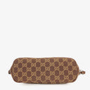 Gucci Baguette Pochette Boat Brown GG Monogram Bag