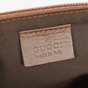 Gucci Baguette Pochette Boat Brown GG Monogram Bag