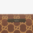 Gucci Baguette Pochette Boat Brown GG Monogram Bag
