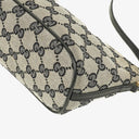 Gucci Baguette Pochette Boat Grey GG Monogram Bag