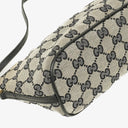 Gucci Baguette Pochette Boat Grey GG Monogram Bag