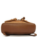 Gucci Bamboo Backpack Brown Suede And Leather
