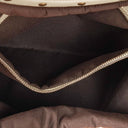 Gucci Bamboo Handle Large Neutral Calfskin Studded Tote Bag