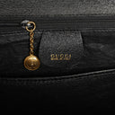Gucci Bamboo Top Handle Black Leather Bag