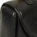 Gucci Bamboo Top Handle Black Leather Bag