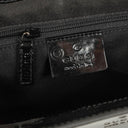 Gucci Bamboo Top Handle Black Patent Leahter Bag