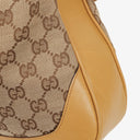 Gucci Bamboo Top Handle GG Canvas and Leather Hobo Bag
