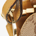 Gucci Bamboo Top Handle GG Canvas and Leather Hobo Bag