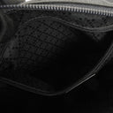 Gucci Bamboo Top Handle Grey Canvas Hobo Bag