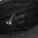 Gucci Bamboo Top Handle Grey Canvas Hobo Bag