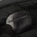 Gucci Bamboo Top Handle Grey Canvas Hobo Bag