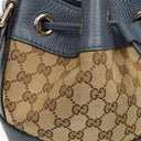 Gucci Beige Ebony Washed Ink Monogram Cellarius Calfskin Bucket Bag
