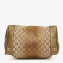 Gucci Beige Metallic Monogram GG Canvas Heart-Bit Hobo Bag