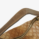 Gucci Beige Metallic Monogram GG Canvas Heart-Bit Hobo Bag