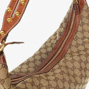 Gucci Beige/Brown GG Fabric Canvas Hobo Bag