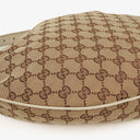 Gucci Beige/Ebony GG Fabric Canvas Hobo Bag